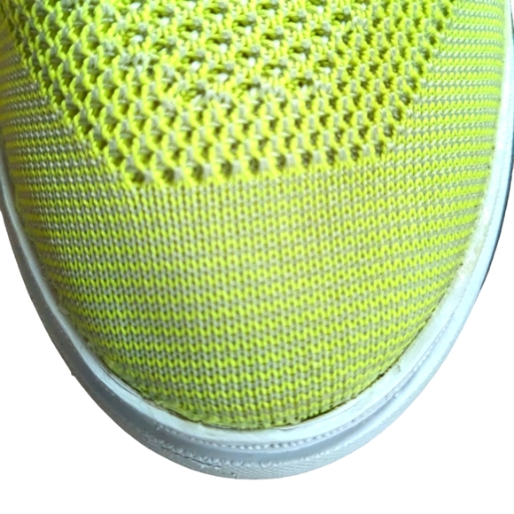 Clarks Somerset Glove Glitter Neon Green Sneakers Size 8.5 - Picture 7 of 12